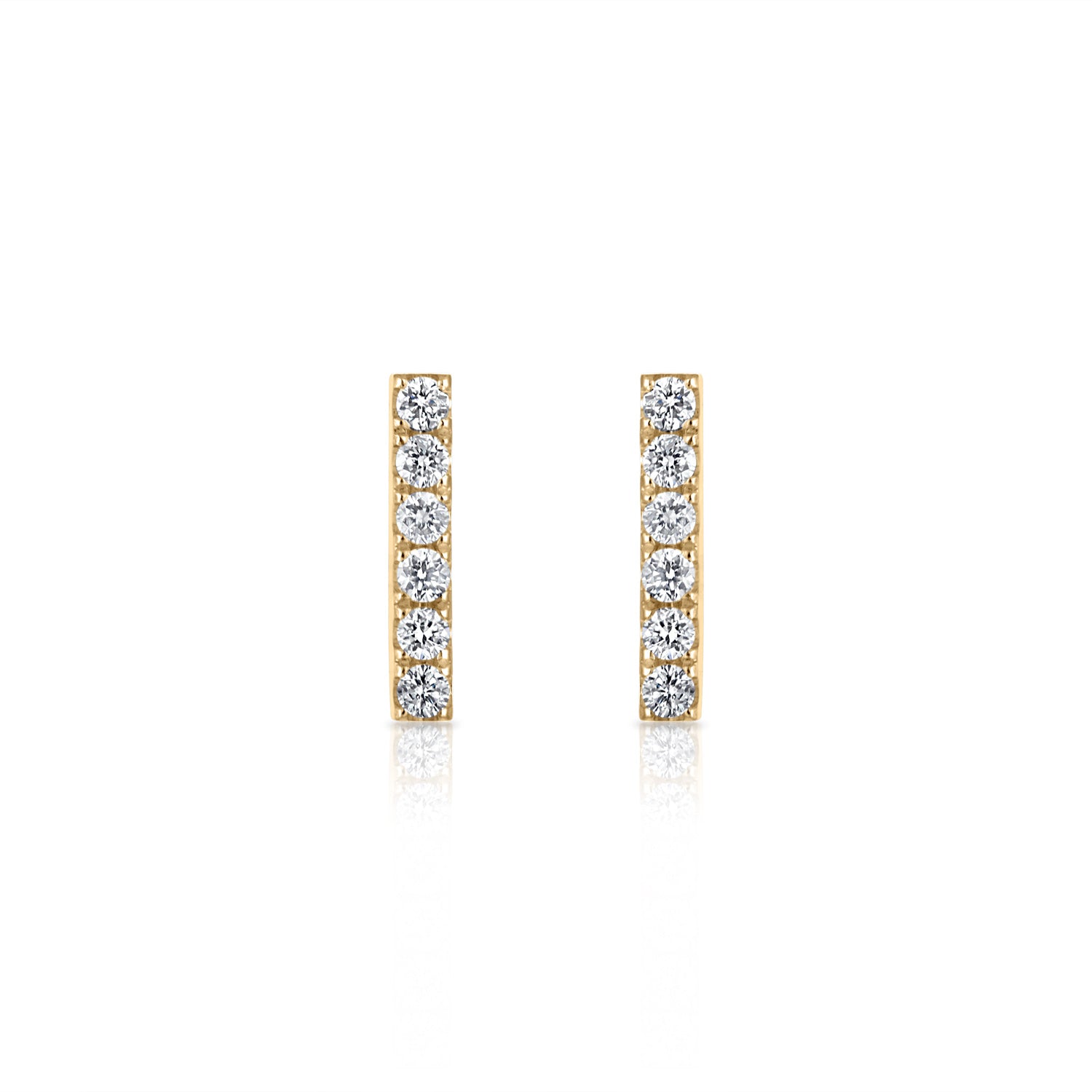 Mini Diamond Bar Studs