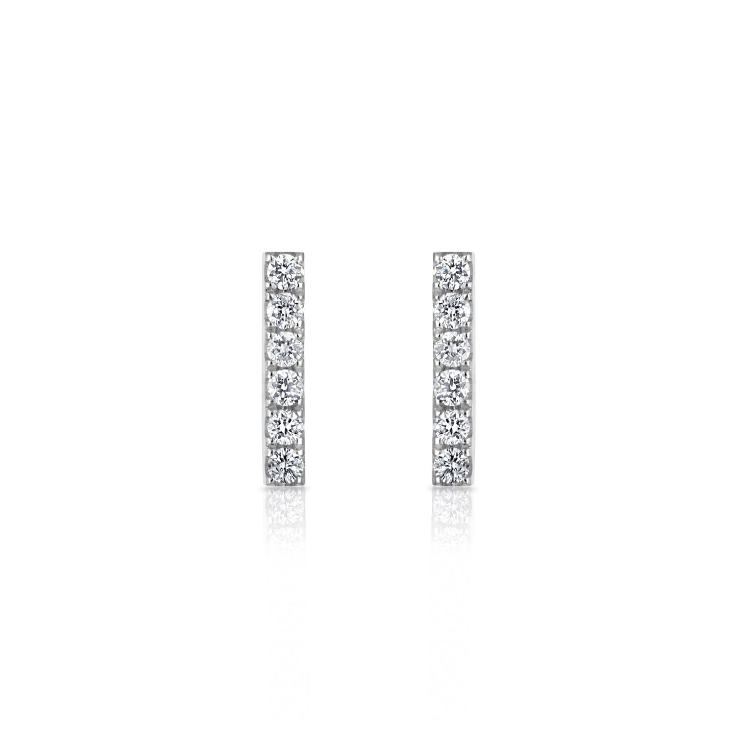 Mini Diamond Bar Studs