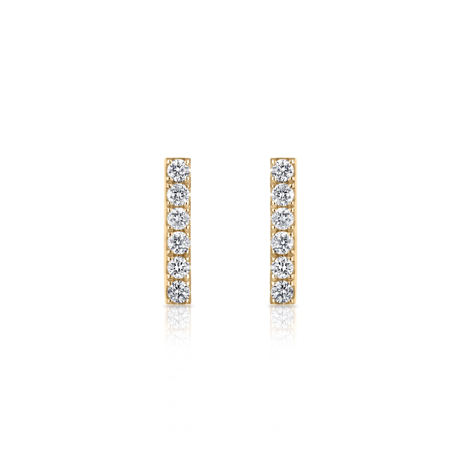 Mini Diamond Bar Studs