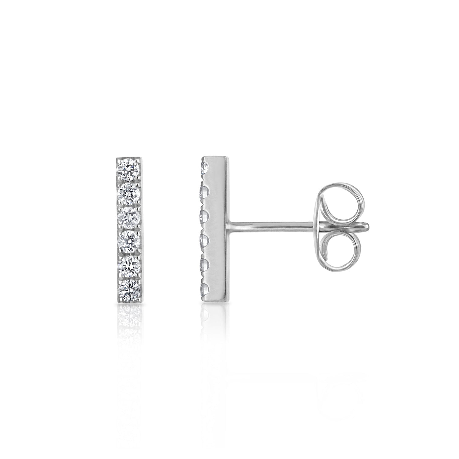 Mini Diamond Bar Studs