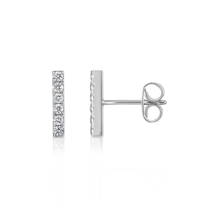 Mini Diamond Bar Studs