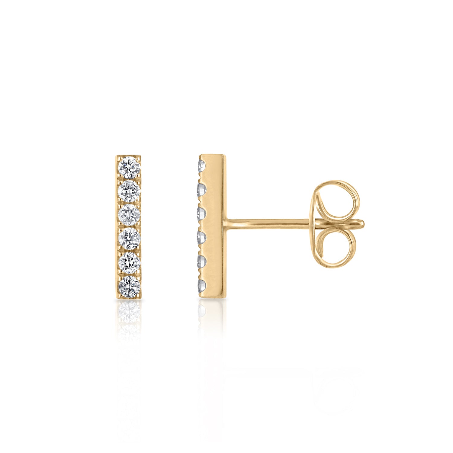 Mini Diamond Bar Studs