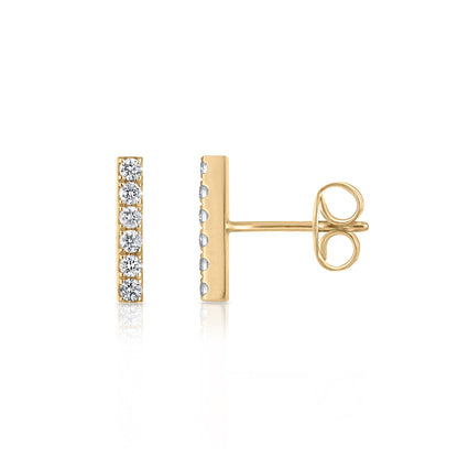 Mini Diamond Bar Studs