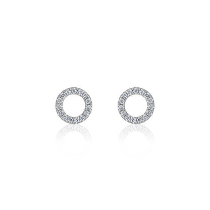 Mini Diamond Circle Studs