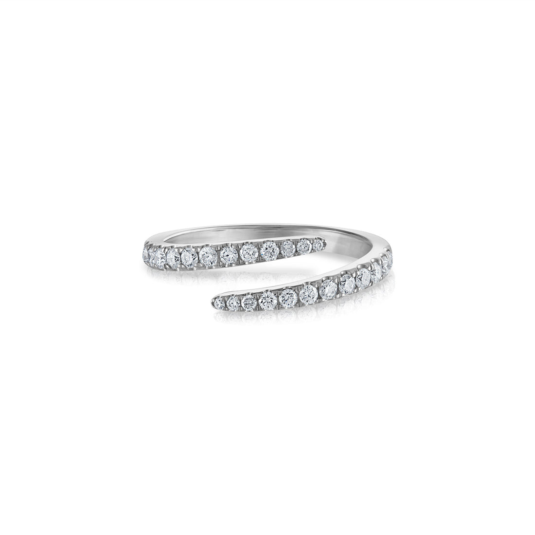 Open Diamond Wrap Ring