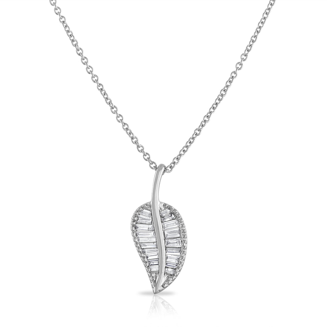 Diamond Leaf Necklace