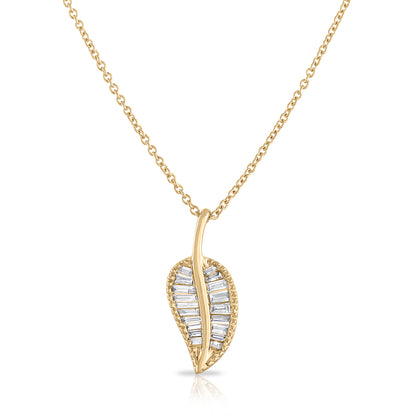 Diamond Leaf Necklace